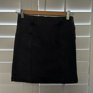 Girls Black Jean skirt
